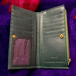 Green colored wallet